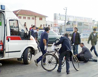 Bisiklet sürücüsünün acı sonu